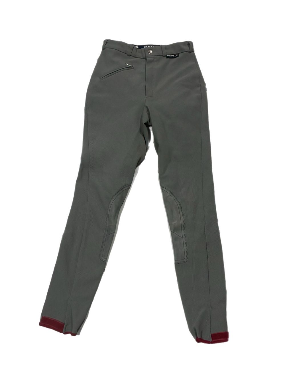 Euro-Star Equestrian Riding Pants/Breeches Sz 28 Stretch Jockey Horseback Gray